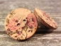 Preview: Blumen Kokos Knopf Ohrstecker Rosen Flower